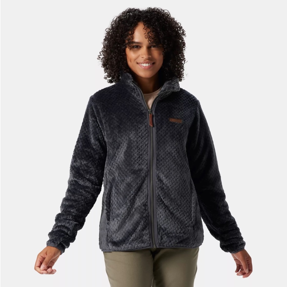 Columbia Fire Side II Fleece Sherpa blue grey Jacket Women’s S